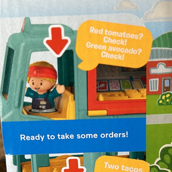 Little People Serve it up Talking Taco Food Truck New Fisheries-Price Great Gift - Picture 9 of 11